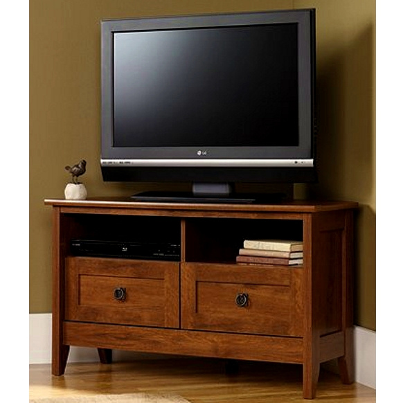 Corner Mission Shaker Oak TV Stand Limited Quantity